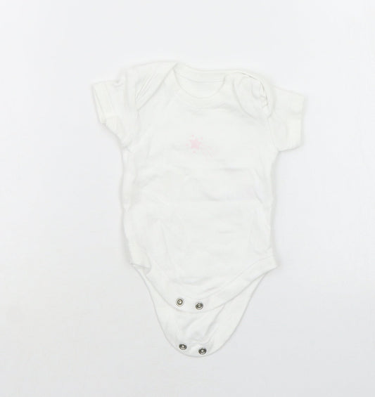 Matalan Baby White   Babygrow One-Piece Size Newborn