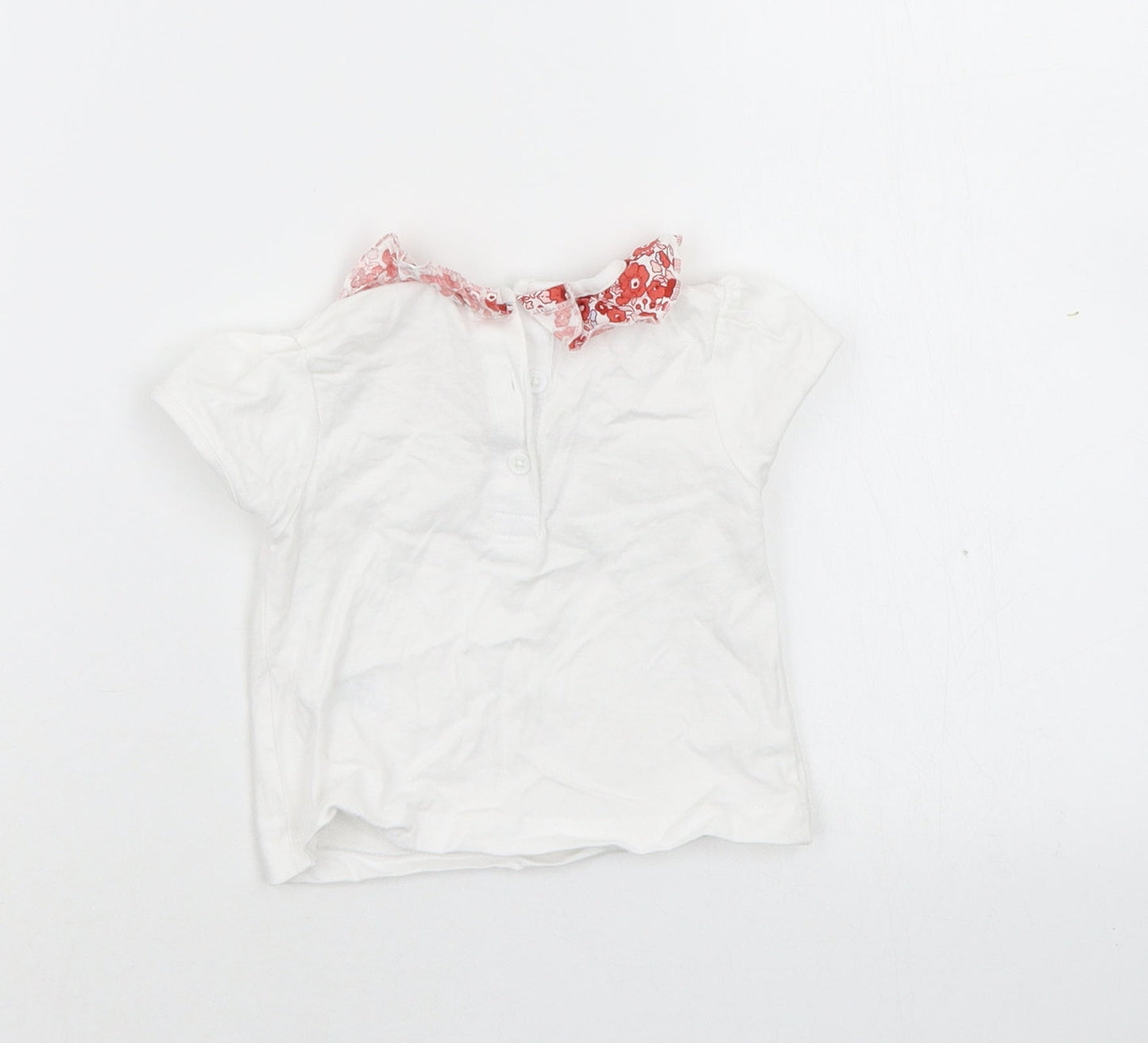 Matalan Girls White   Basic T-Shirt Size 0-3 Months