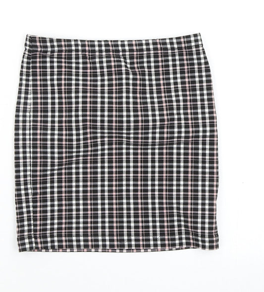 New Look Girls Multicoloured Check  Mini Skirt Size 10 Years