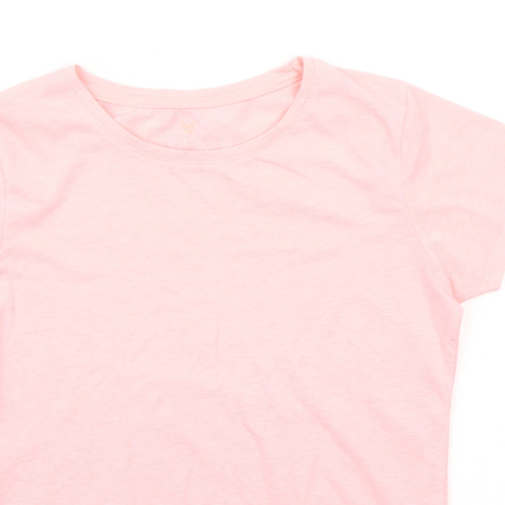 Miss e Vie Girls Pink   Basic T-Shirt Size 11-12 Years