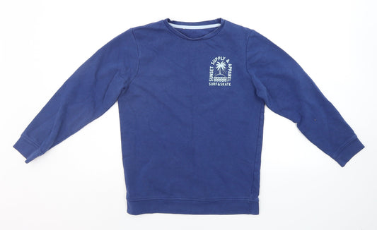 George Boys Blue   Pullover Sweatshirt Size 10-11 Years