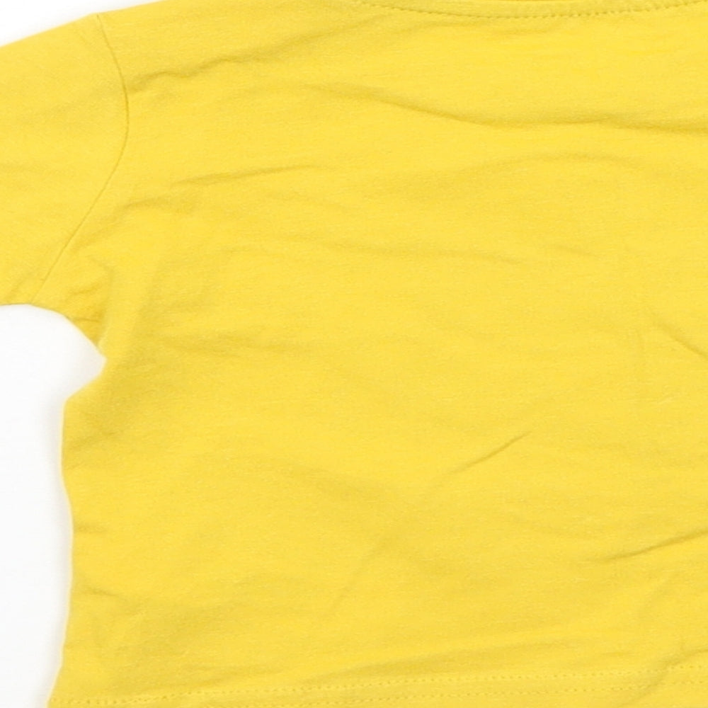Primark Boys Yellow   Basic T-Shirt Size 6-9 Months