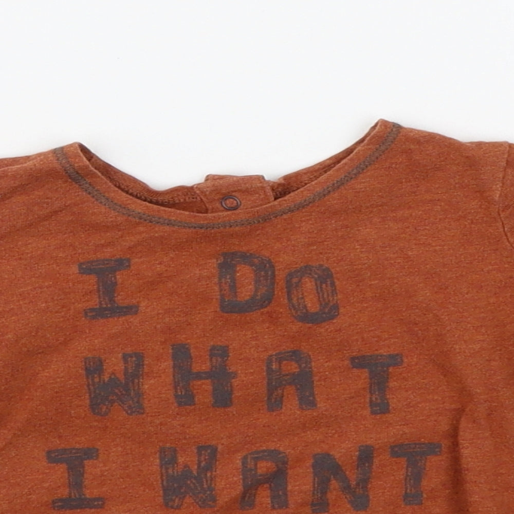 NEXT Baby Brown   Basic T-Shirt Size 6-9 Months