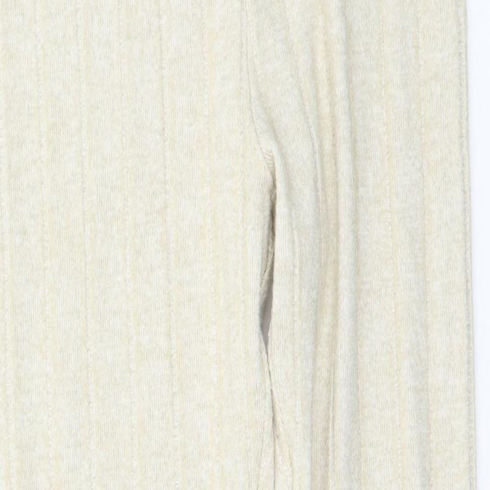 Edge Street Womens Beige Solid  Capri Lounge Pants Size M