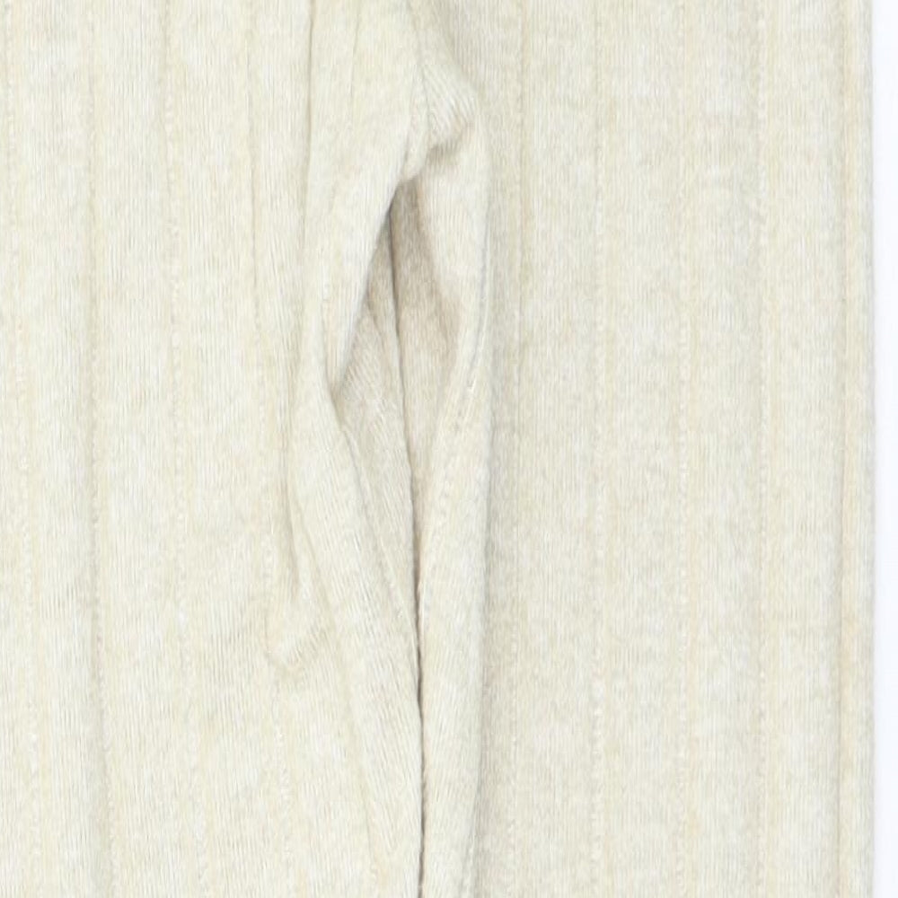 Edge Street Womens Beige Solid  Capri Lounge Pants Size M
