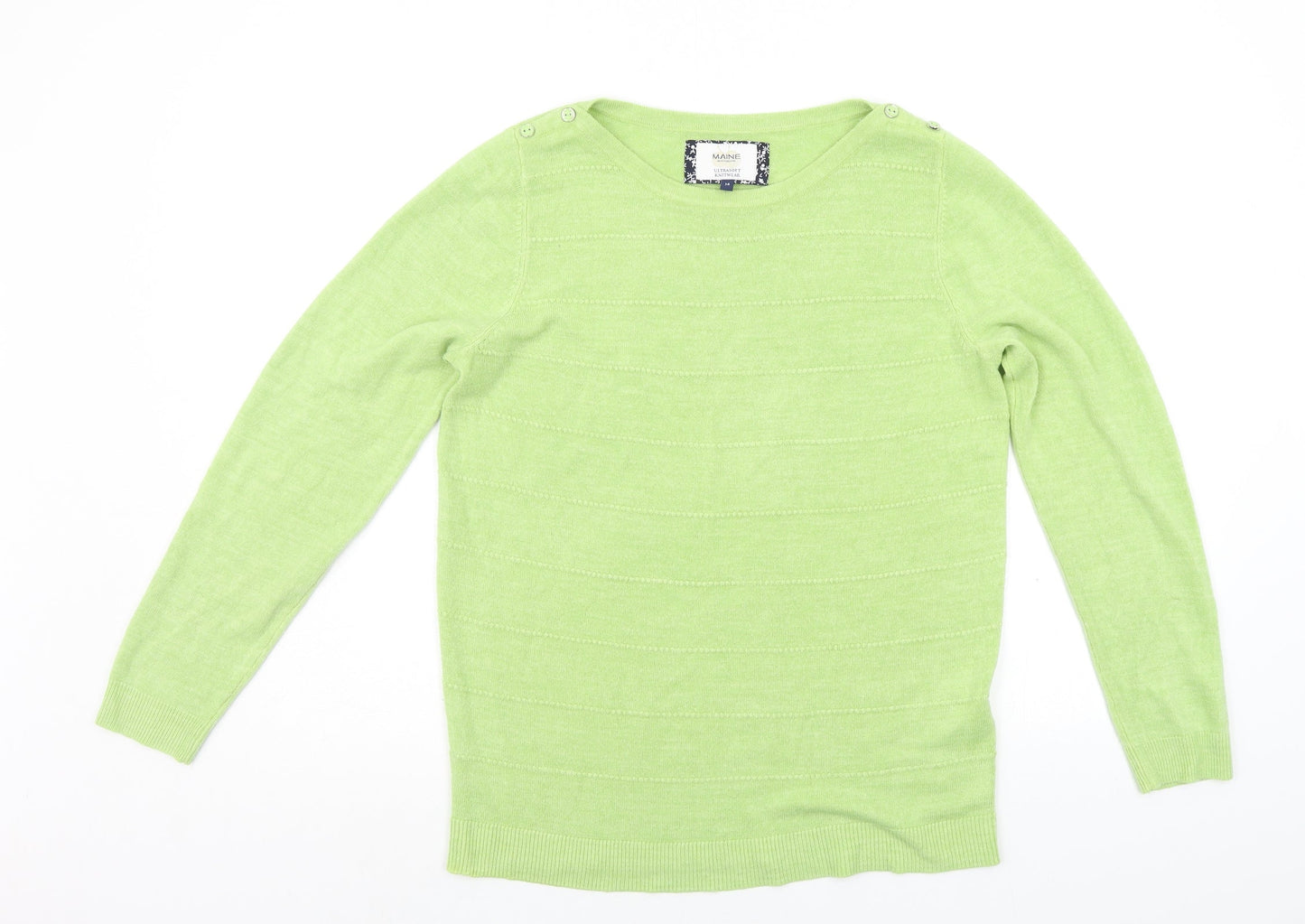 Debenhams Womens Green   Pullover Jumper Size 14