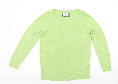 Debenhams Womens Green   Pullover Jumper Size 14