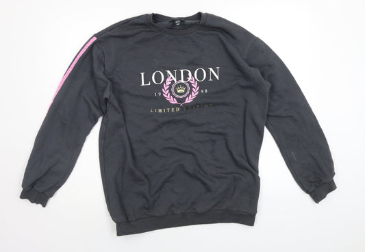 New Look Girls Grey   Pullover Sweatshirt Size 14-15 Years