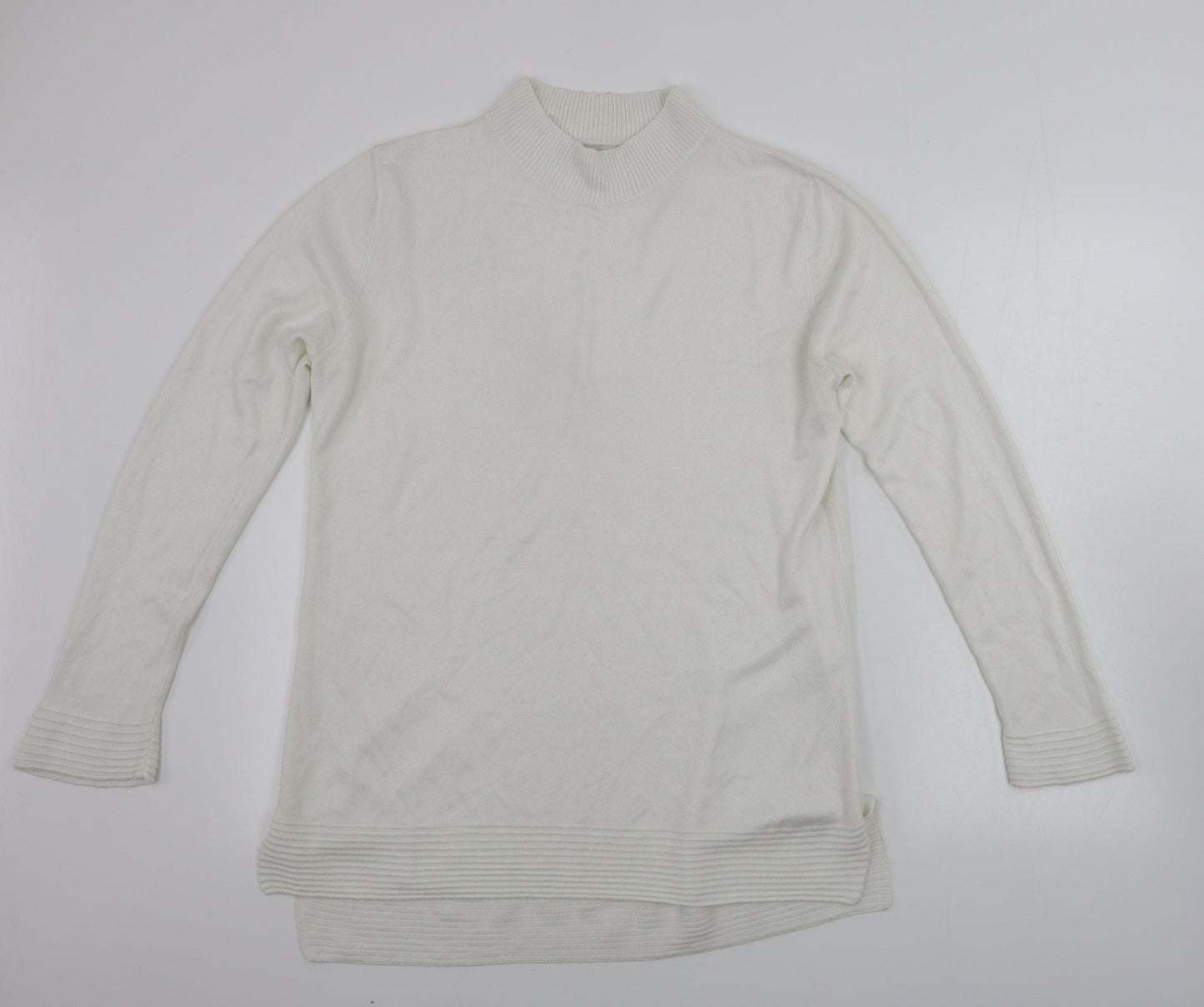Peacocks  Womens White   Pullover Jumper Size 14
