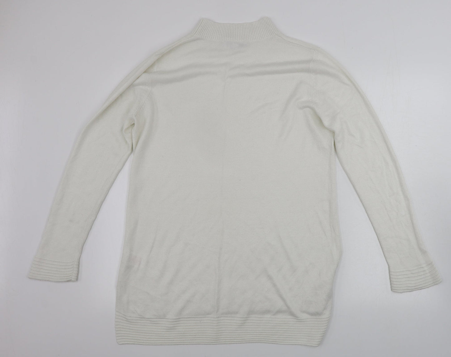 Peacocks  Womens White   Pullover Jumper Size 14