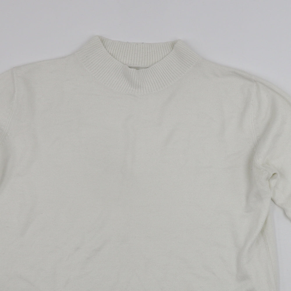 Peacocks  Womens White   Pullover Jumper Size 14