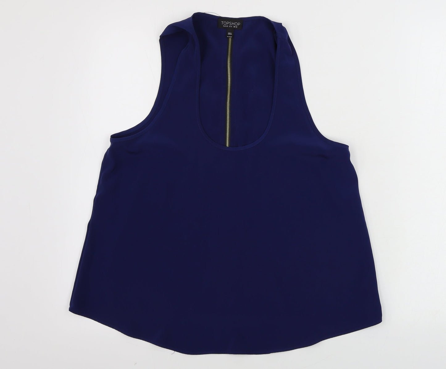 Topshop  Womens Blue   Basic Tank Size 10