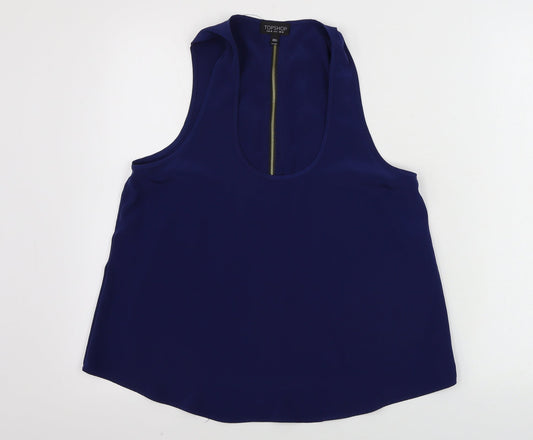 Topshop  Womens Blue   Basic Tank Size 10