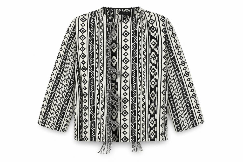 Atmosphere  Womens White Geometric  Cardigan Jumper Size 16