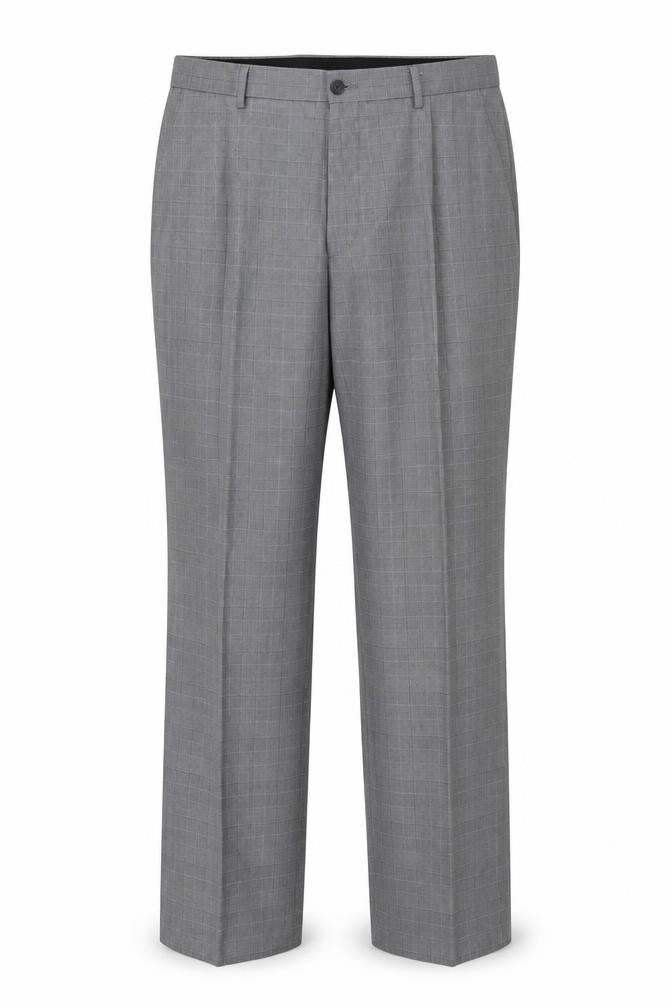 Taylor & Wright  Mens Grey Check  Trousers  Size 34 in L28 in