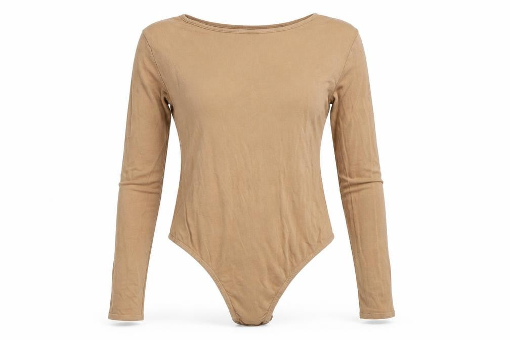 In the Style Womens Beige   Basic T-Shirt Size 8