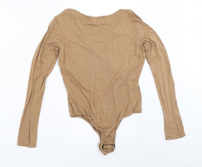 In the Style Womens Beige   Basic T-Shirt Size 8