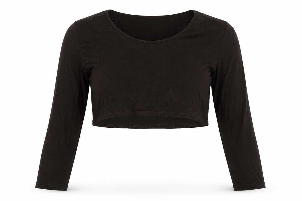 Rokoko Womens Brown   Cropped T-Shirt Size 24