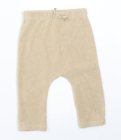 Preloved TU Baby Beige   Capri Trousers Size 9-12 Months - Front