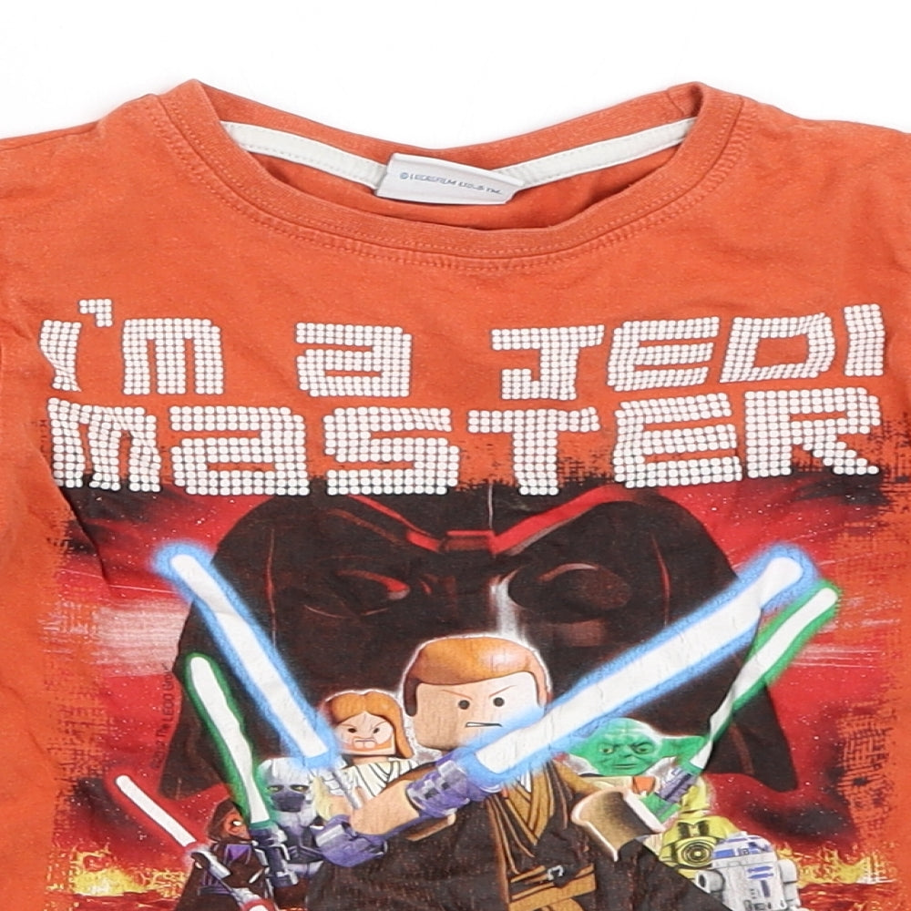 NEXT Boys Orange   Basic T-Shirt Size 3 Years  - lego star wars