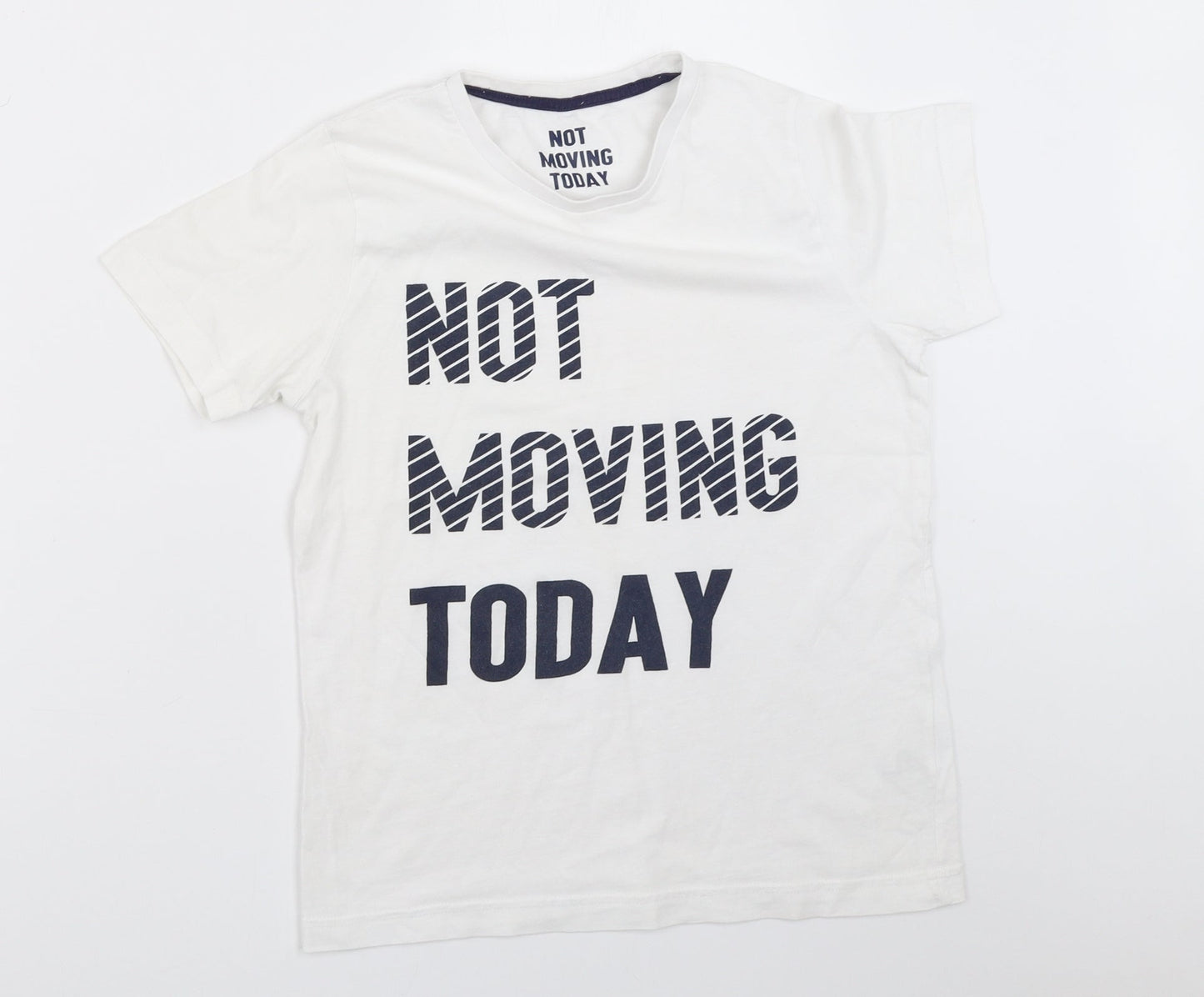 Matalan Boys White   Basic T-Shirt Size 10-11 Years