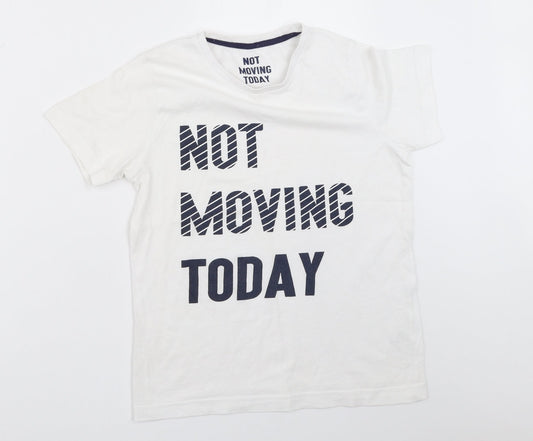 Matalan Boys White   Basic T-Shirt Size 10-11 Years