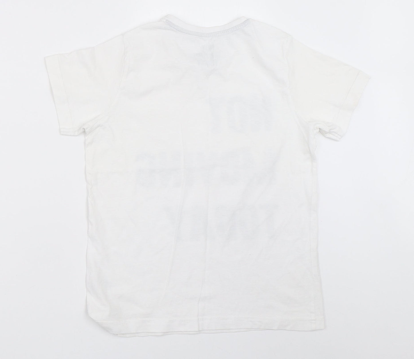 Matalan Boys White   Basic T-Shirt Size 10-11 Years