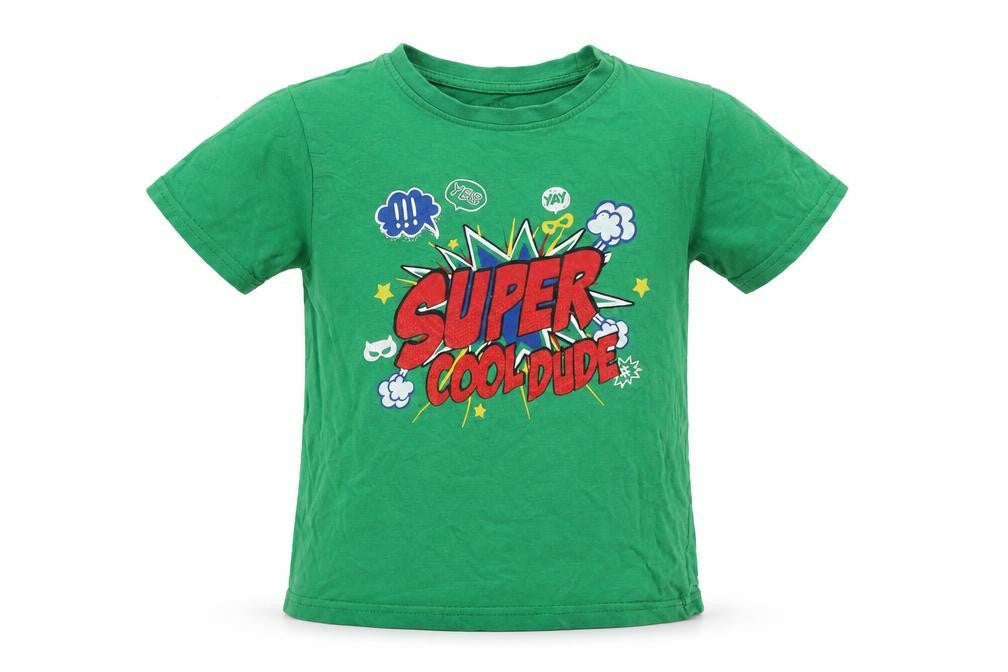 Primark Boys Green   Basic T-Shirt Size 5-6 Years