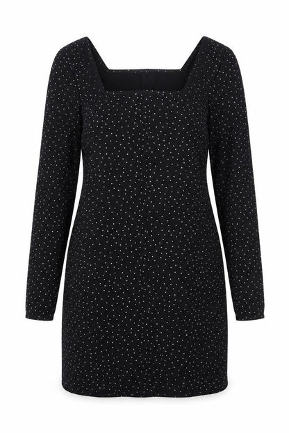 Very Womens Black Polka Dot  A-Line  Size 10