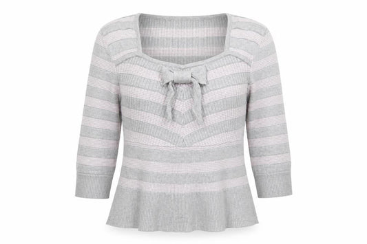 Kaliko Womens Grey Striped  Pullover Jumper Size 16
