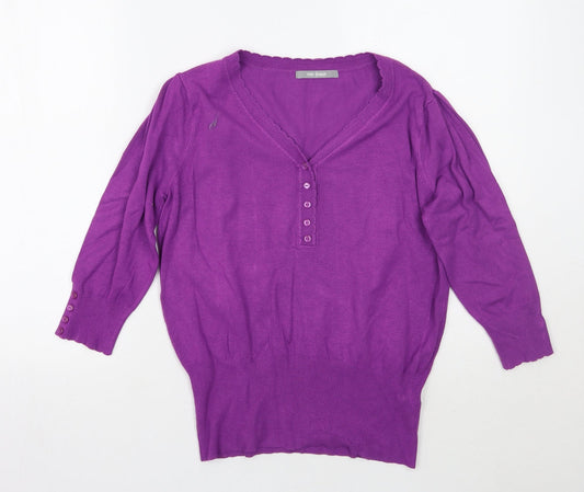 Marks and Spencer Womens Purple   Pullover Jumper Size 14