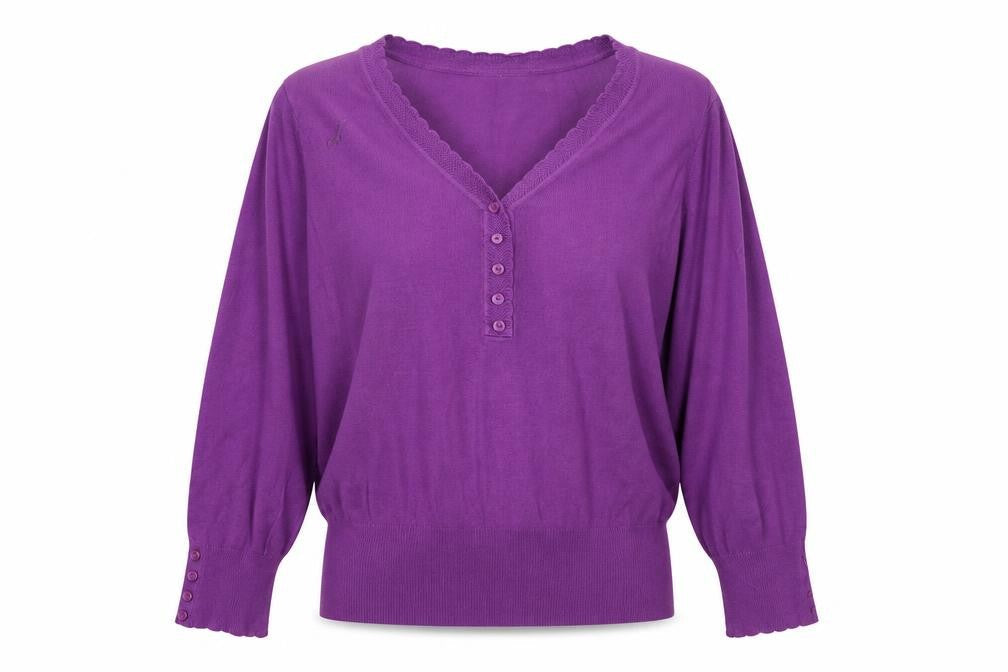 Marks & Spencer Womens Purple   Pullover Jumper Size 14
