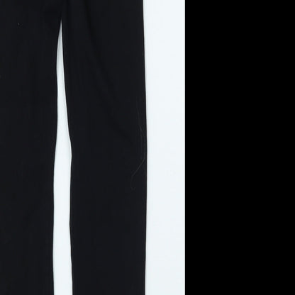 Preloved Nutmeg Girls Black   Jegging Trousers Size 12 Years - Label