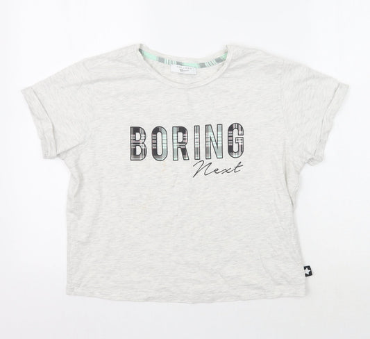 Newlook Girls Grey   Basic T-Shirt Size L