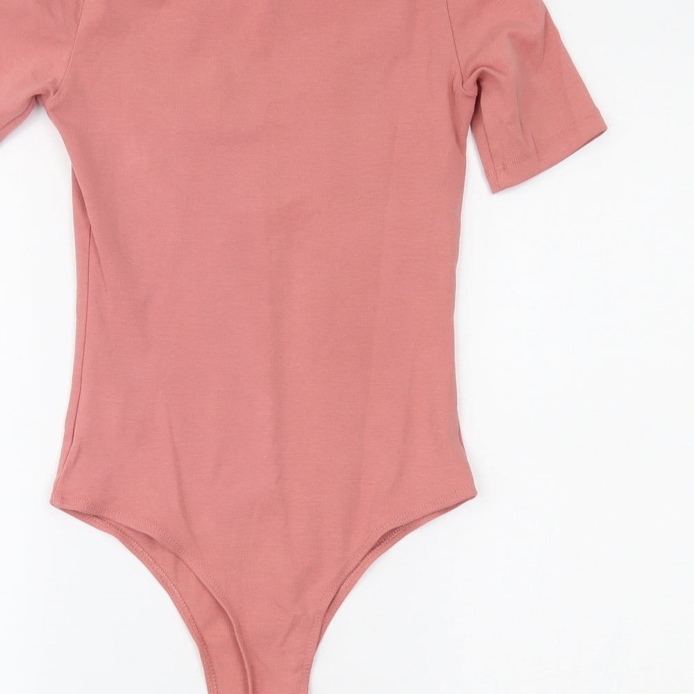 SheIn Womens Pink   Bodysuit One-Piece Size XS