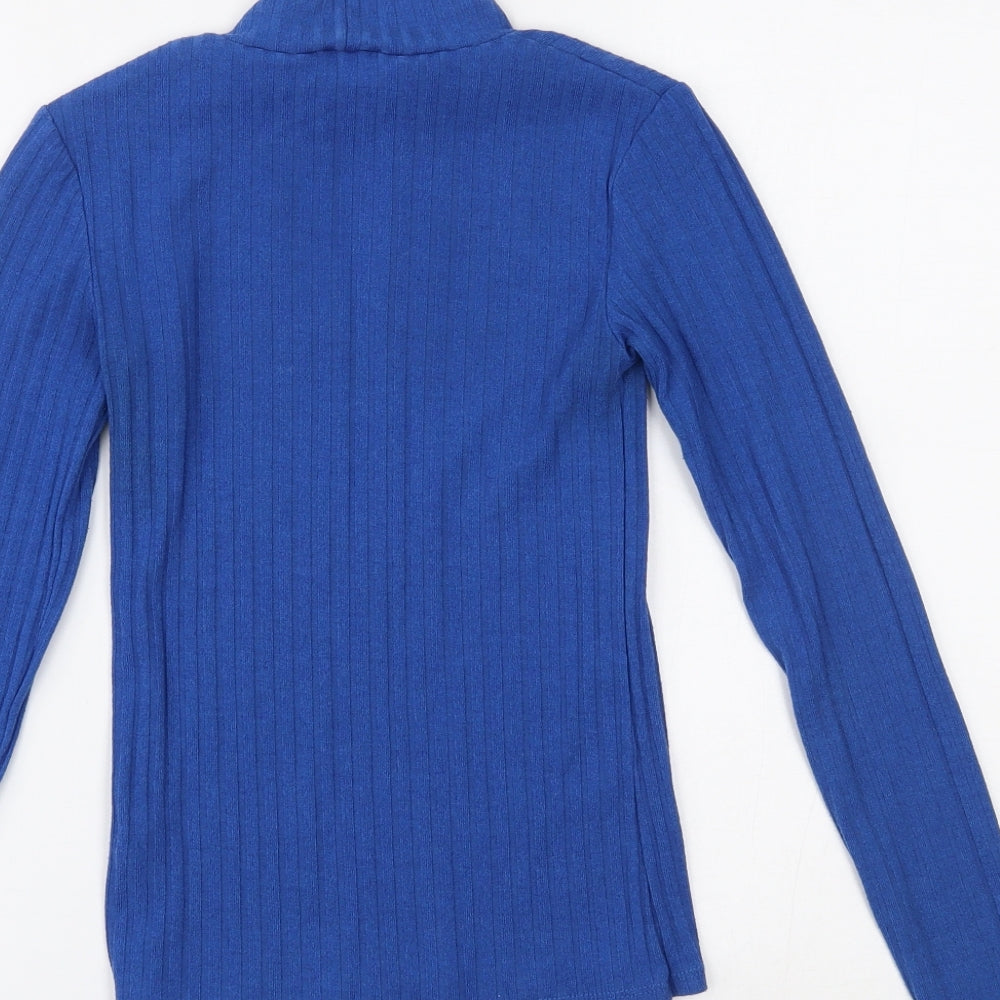 Topshop Womens Blue   Basic Blouse Size 6