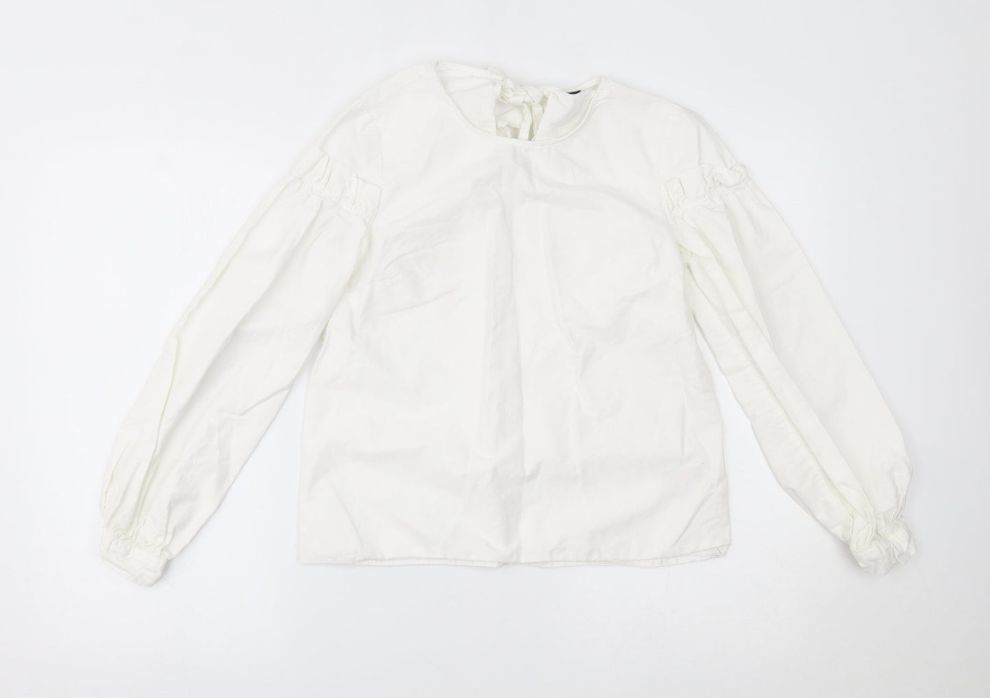 Topshop Womens White   Basic Blouse Size 6