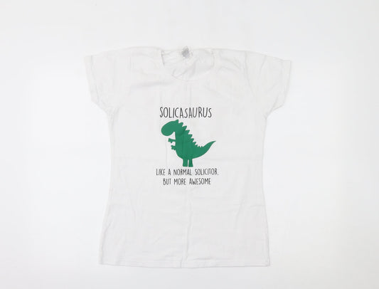 Fruit of the Loom Womens White   Basic T-Shirt Size S
