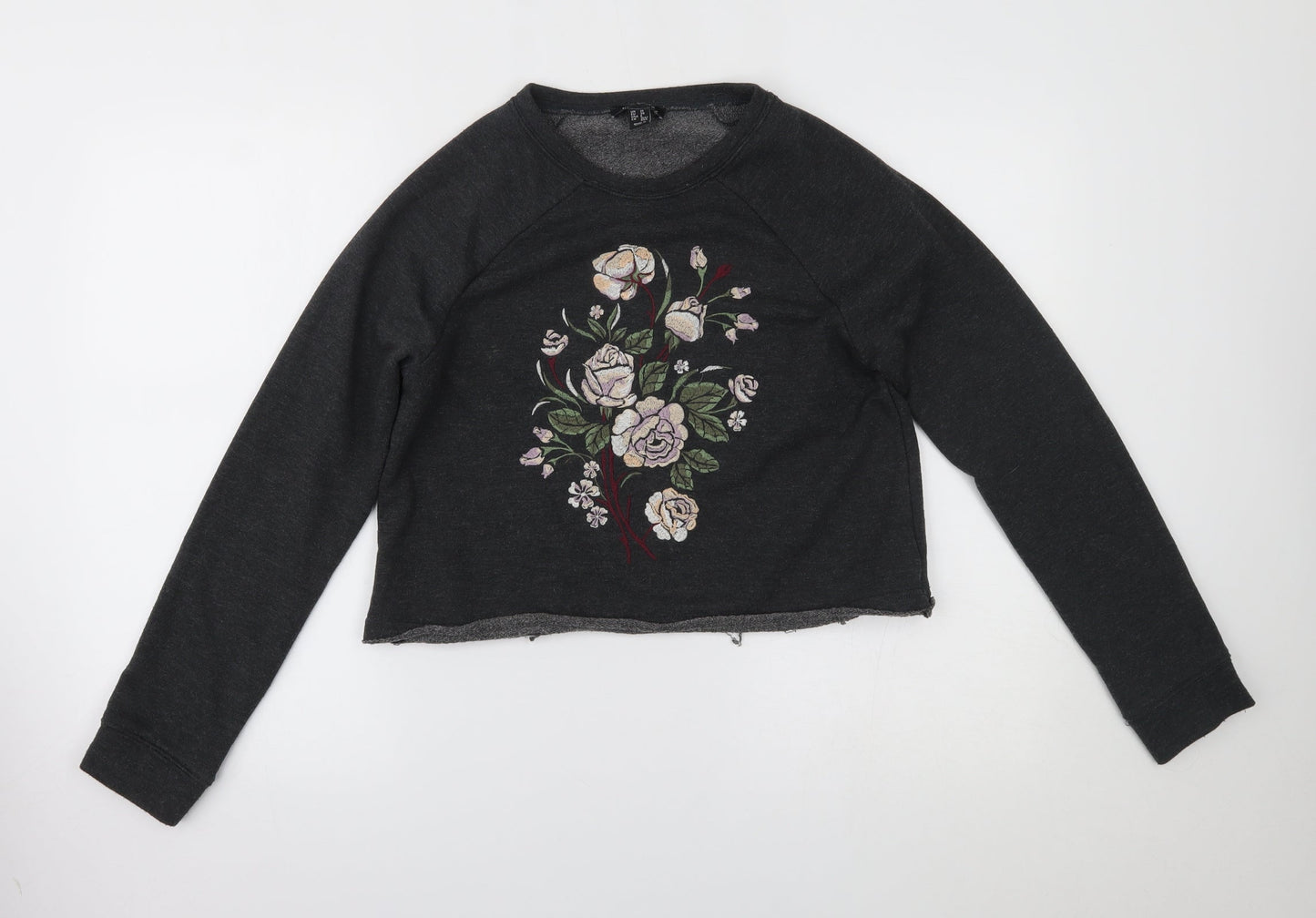 New Look Womens Grey   Pullover Sweatshirt Size 10