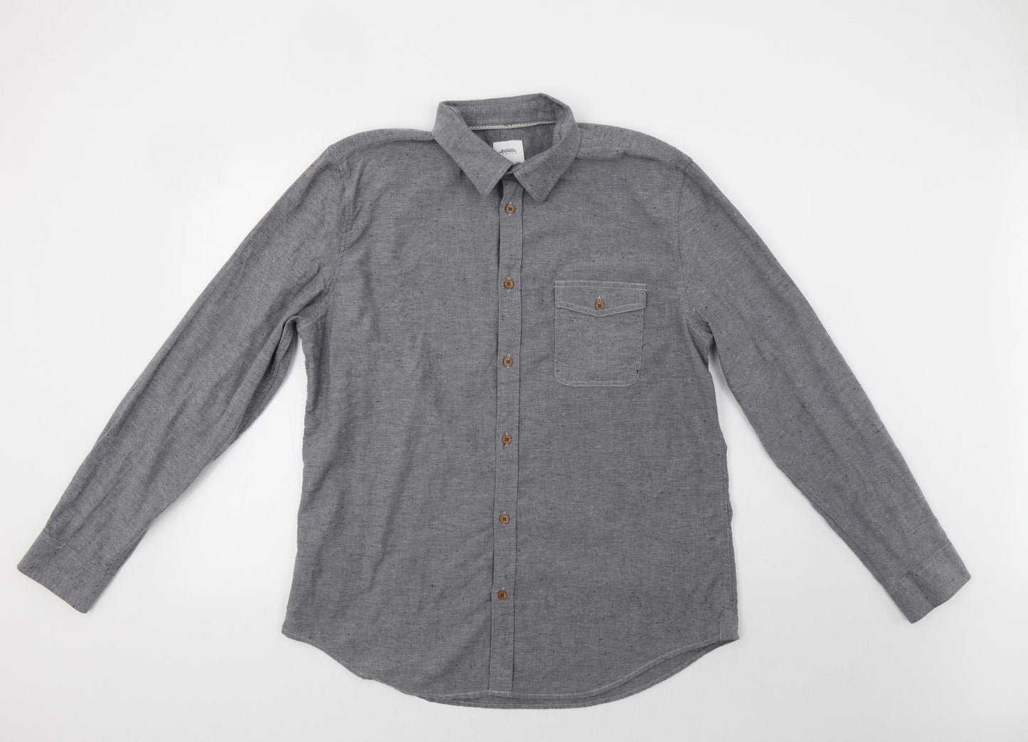 Burton Mens Grey    Button-Up Size XL