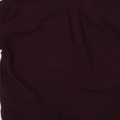Marks & Spencer Mens Purple    Button-Up Size S