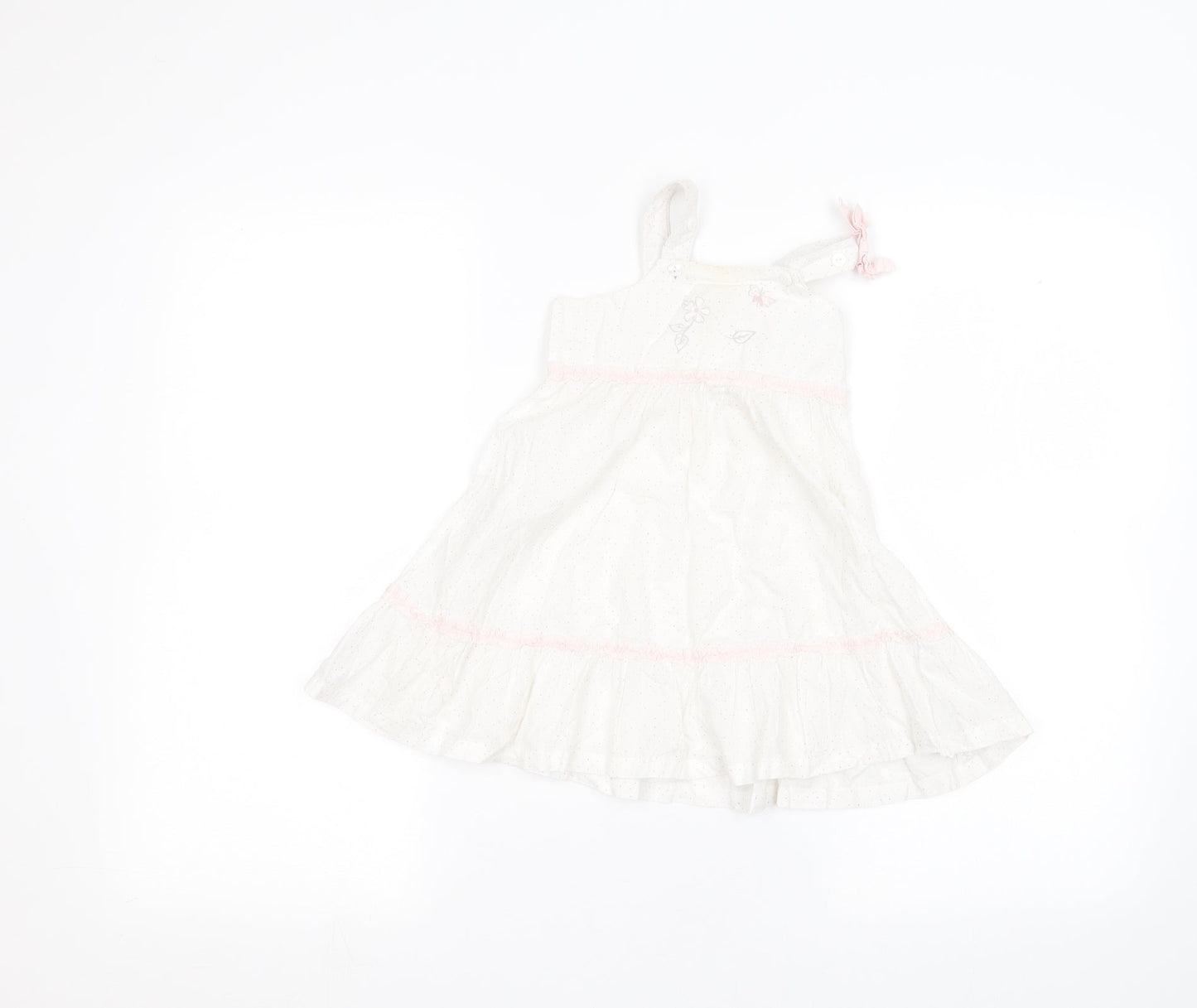 bebe Baby White   A-Line  Size 12 Months
