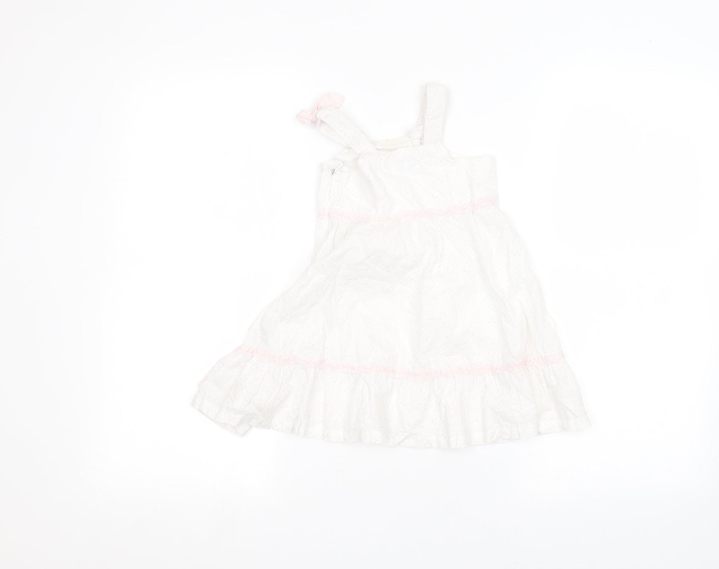 bebe Baby White   A-Line  Size 12 Months
