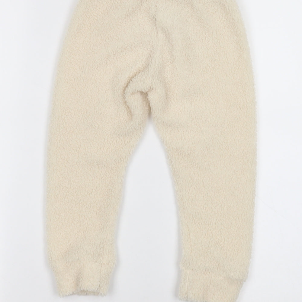 Duke & Doll Girls White   Sweatpants Trousers Size 3-4 Years