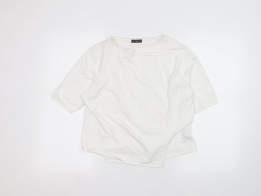 M&Co Womens White   Cardigan Jumper Size 14
