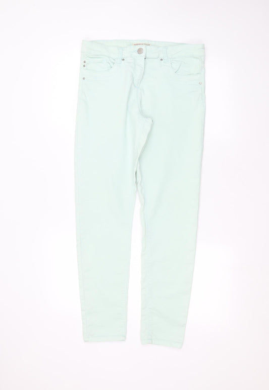 Papaya Womens Green   Skinny Jeans Size 12 L27 in