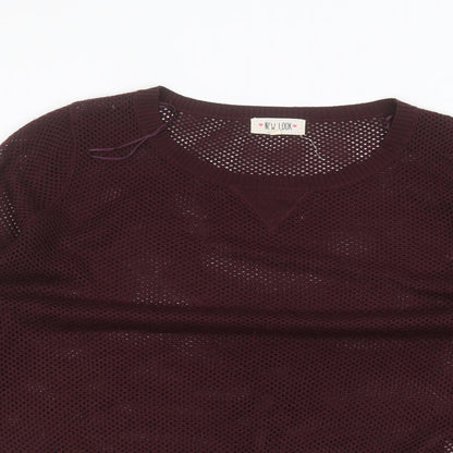 New Look Womens Red   Pullover Jumper Size 18