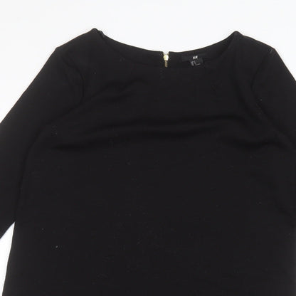 H&M Womens Black   Pullover Jumper Size S