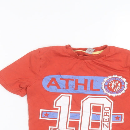 Tu Boys Orange   Basic T-Shirt Size 4 Years