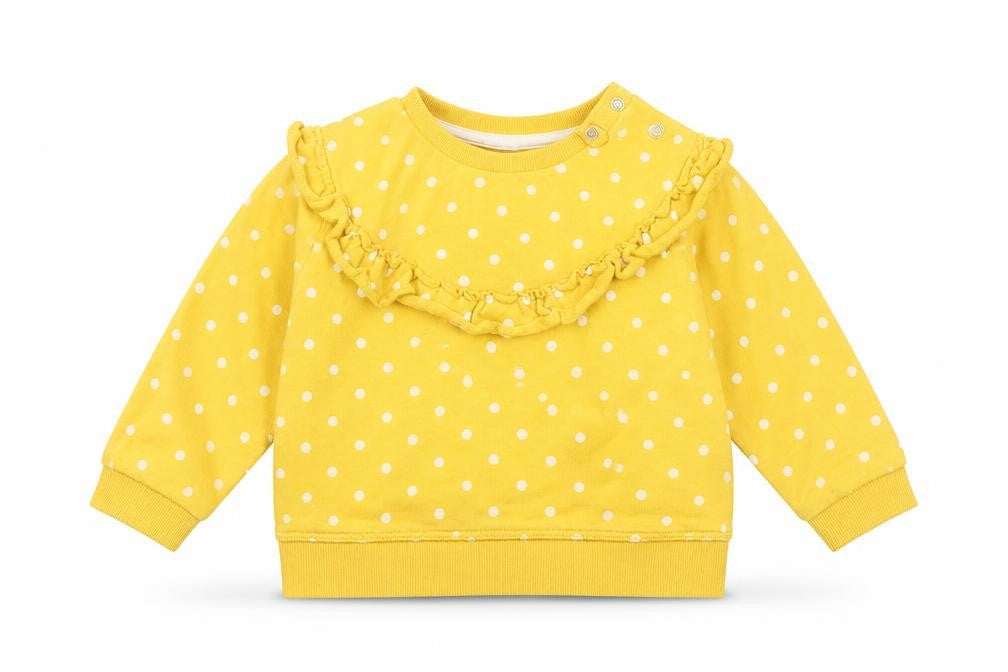 H&M Baby Yellow Polka Dot  Pullover Jumper Size 12-18 Months